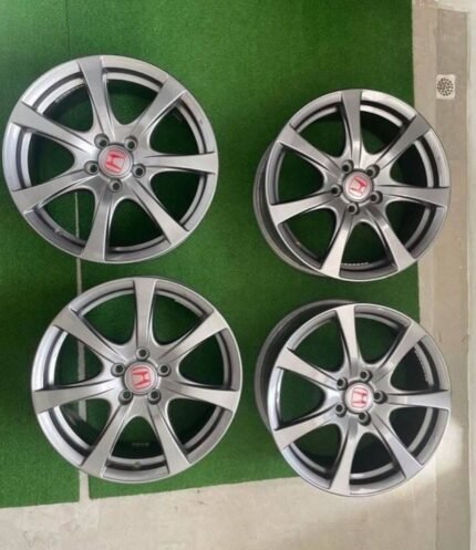 Prestine Fd2r civic type R rims wheels platinum silver enkei