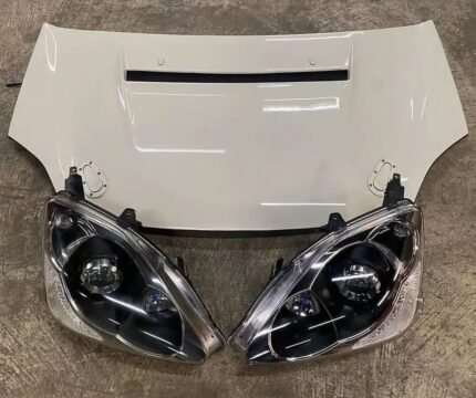 Fresh Set of 04/05 Facelift EP3R HID Headlights, and a Shift Sports FRP Aero Vented Hood