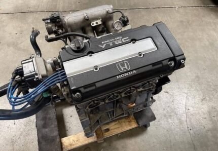 type r long block. B18C1 GSR bottom end with B16 head.