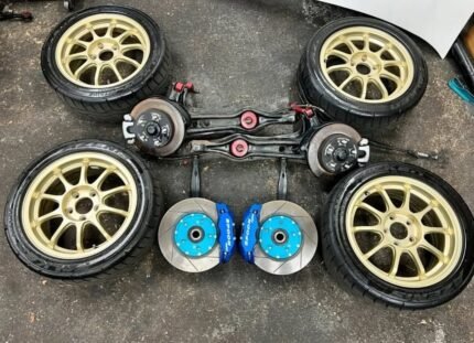 Jdm type r 36 mm suspension with project mu rotors project, spoon monoblock calipers