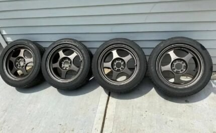 Gunmetal 15 slips with tires